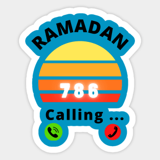 RAMADAN 786 CALLING IN 2022 Sticker